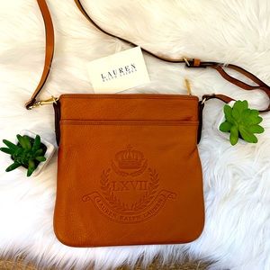 Ralph Lauren Leather Crossbody, NWOT
